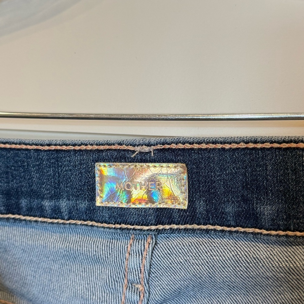 Mother The Insider Crop Step Fray in Girl Crush Size 25 - Picture 9 of 11